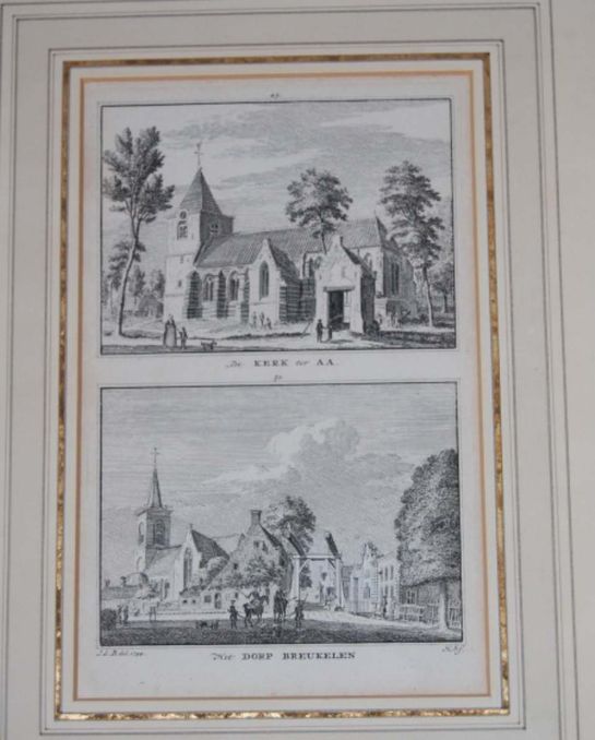 De kerk ter AA./ Het dorp BREUKELEN